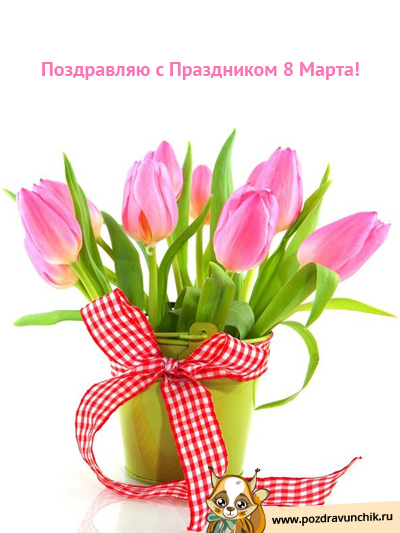 Поздравляю с 8 Марта, любимая!