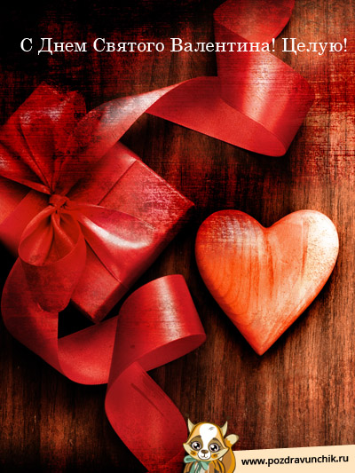 С Днем Святого Валентина! Целую!