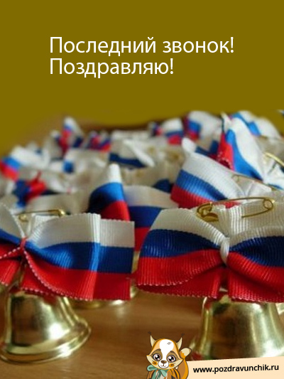 Последний звонок! Поздравляю!