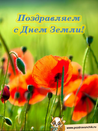 Поздравляем с Днем Земли!