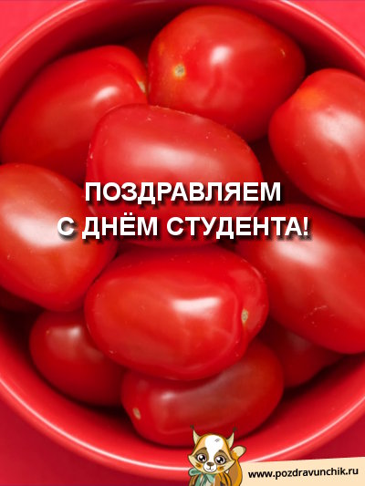 Поздравляем с днём студента!