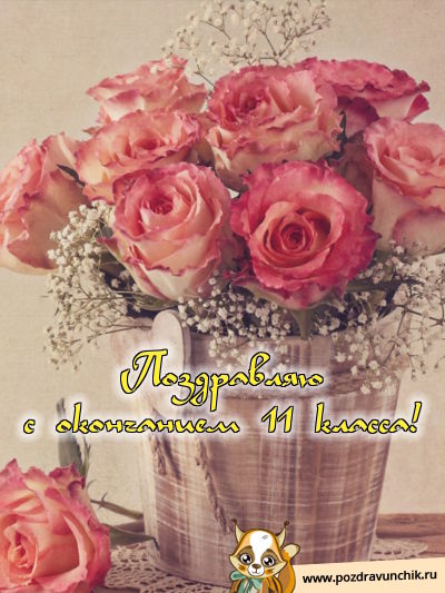 Поздравляю с окончанием 11 класса!