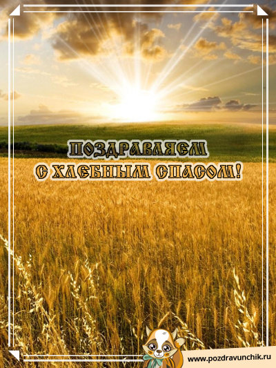 Поздравляем с хлебным спасом!