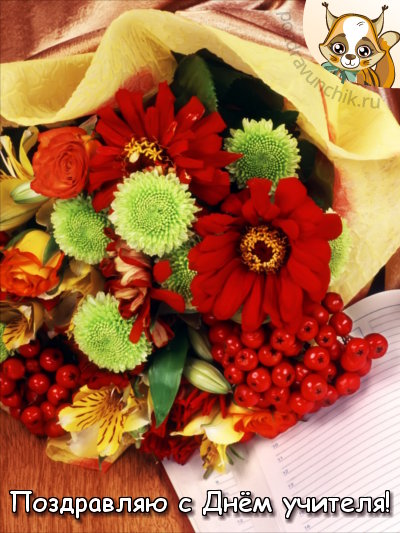 Поздравляю с днём учителя!
